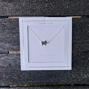 May each day be touched with a bit of luck elephant necklace